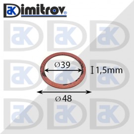 Дифтунга Ø 39 х Ø 48 х 1,5 mm медна
